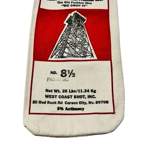 WEST COAST PREMIUM MAGNUM SHOT #8 1/2 Vintage Canvas Ammo Bag Advertisement - Picture 3 of 5